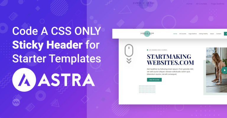 free-sticky-header-for-astra-starter-templates-with-css-only